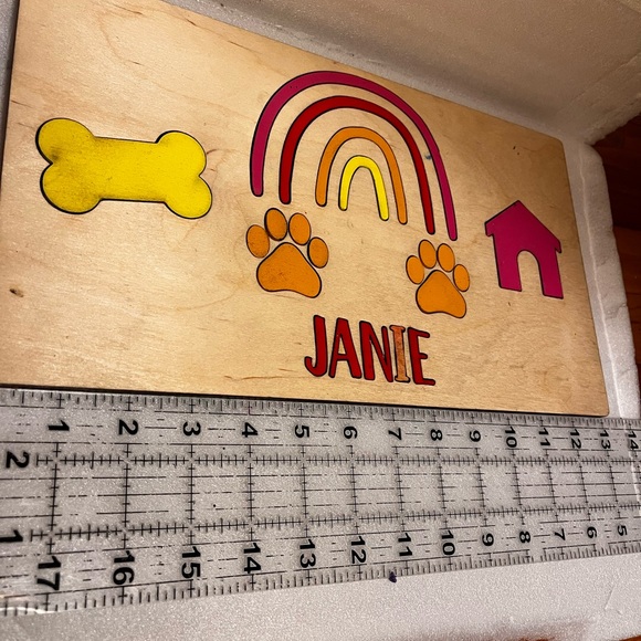 Personalized Wooden Pet Name Sign - Picture 3 of 3